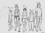 anthro biped bottomwear bra breasts clothing digitigrade female fur group hoodie markings paws shirt shorts sports_bra spots spotted_body spotted_fur t-shirt text topwear underwear conditional_dnp patecko african_wildcat cheetah felid feline felis human leopard lynx mammal pallas's_cat pantherine wildcat 2024 digital_media_(artwork) english_text hi_res monochrome