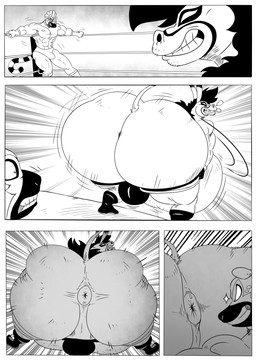 abs anthro anus balls big_butt black_boots black_clothing black_footwear boots bottomwear bottomwear_down butt clothed clothing duo fighting_ring fingerless_gloves footwear genitals gloves grin handwear huge_butt jumping jumping_toward_another larger_male looking_at_another looking_at_anus looking_back looking_back_at_another male mask muscular muscular_anthro muscular_arms muscular_male obese obese_anthro obese_male overweight overweight_anthro overweight_male pants pants_down partially_clothed presenting presenting_anus presenting_hindquarters pulling_pants_down rope shoes size_difference smile sports_mask sportswear spread_butt spreading surprised thong turn_around underwear wrestler wrestling wrestling_briefs wrestling_clothing wrestling_mask reagan700 abe_(reagan700) eddie_(reagan700) asinus donkey equid equine lemur mammal primate strepsirrhine black_and_white comic hi_res monochrome