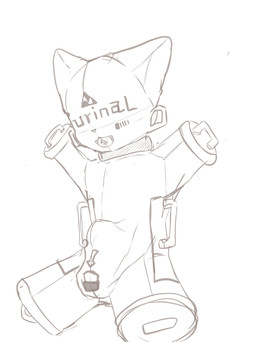 4_missing_limbs abdominal_bulge amputee anthro chastity_bulge chastity_device clothing collar disability eyeless gimp_mask kemono living_urinal lock_bulge lock_symbol male mask messy null_bulge objectification open_mouth public_use quadruple_amputee sitting skinsuit slave solo three-quarter_view tight_clothing toilet_slave wearing_chastity_device ckzl51511 mammal hi_res line_art