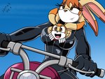 anthro between_breasts biker_girl breasts clothing duo female inside_clothing jumpsuit leather leather_clothing motorcycle vehicle drake-rex detective_conan sega sonic_the_hedgehog_(series) cream_the_rabbit vanilla_the_rabbit lagomorph leporid mammal rabbit 4:3 hi_res daughter_(lore) mother_(lore) mother_and_child_(lore) mother_and_daughter_(lore) parent_(lore) parent_and_child_(lore) parent_and_daughter_(lore)