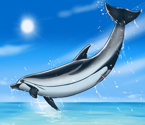 animal_genitalia animal_vulva anus black_body blue_sclera cetacean_genitalia cetacean_vulva female female_feral feral genitals jumping light light_beam mammary_slits outside presenting sea solo striped_body stripes sun sunbeam sunlight vulva water wet white_body year dolorcin momi_(pratum_vulpes) aquatic cetacean dolphin mammal oceanic_dolphin striped_dolphin toothed_whale 2025 dated hi_res