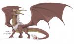 2018 ambiguous_gender claws digital_media_(artwork) dragon english_text european_mythology feral foxmode hair hi_res horn membrane_(anatomy) membranous_wings mythological_creature mythological_scalie mythology scalie simple_background solo standing tail text western_dragon white_hair wings yellow_eyes