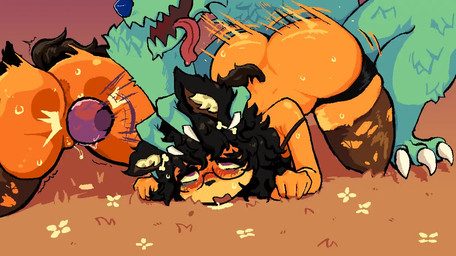 3_toes ahegao anthro anthro_penetrated anus big_penis black_hair blush bodily_fluids butt_cleavage claws clothing cum cum_from_vagina cum_in_vagina cum_inside drooling duo eyewear feet female female_penetrated forced fucked_silly fur genital_fluids genitals glasses green_body green_fur hair knotting leaking_cum long_tongue looking_pleasured male male/female male_penetrating male_penetrating_anthro male_penetrating_female narrowed_eyes orgasm penetration penile penile_penetration penis penis_in_vagina precum purple_eyes question_mark questionable_consent rape saliva sex sweat tail teeth toes tongue tongue_out undressing vaginal vaginal_fluids vaginal_knotting vaginal_penetration vulva raki_robotguy cumbusters gamer_struggles chiro_(gamer_struggles) wolfie_(gamer_struggles) canid canine canis domestic_dog mammal wolf animated no_sound short_playtime video