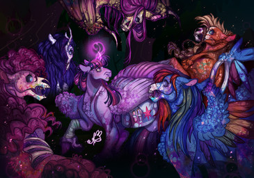 bandage bone decay exposed_bone feathered_wings feathers female fur glowing glowing_eyes glowing_horn gore group horn imminent_death imminent_vore infection muzzle_(object) muzzled nightmare_fuel restrained_head rope saddle_bag skull skull_head snuff unicorn_horn vial wings wounded bunnari friendship_is_magic hasbro infection_au my_little_pony mythology applejack_(mlp) fluttershy_(mlp) pinkie_pie_(mlp) rainbow_dash_(mlp) rarity_(mlp) twilight_sparkle_(mlp) equid equine horse mammal mythological_creature mythological_equine pegasus pony undead unicorn winged_unicorn zombie hi_res signature