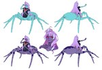 arthropod_abdomen big_breasts black_clothing black_shirt black_topwear blue_body breasts claws clothed clothing exoskeleton female hair humanoid_pointy_ears long_hair multi_eye multicolored_body multicolored_exoskeleton nipples purple_body purple_exoskeleton purple_hair red_eyes shirt solo topwear two_tone_body two_tone_exoskeleton madiblitz european_mythology greek_mythology macross mythology mikumo_guynemer arachne arachnid arachnid_taur arthropod arthropod_taur humanoid spider spider_taur taur absurd_res hi_res