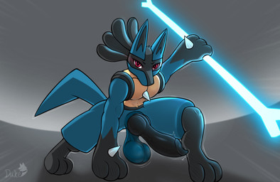 3_fingers 3_toes abs animal_genitalia anthro balls big_balls big_penis black_body black_penis blue_balls blue_body blue_sheath bone darkened_balls darkened_genitalia darkened_sheath erection feet fingers fur genitals huge_balls huge_penis knot knotted_penis male motion_lines multiple_poses muscular muscular_anthro muscular_male penis pose red_eyes saggy_balls sheath solo tail throbbing throbbing_penis toes dukeofbananas nintendo pokemon generation_4_pokemon lucario pokemon_(species) absurd_res hi_res