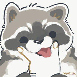 black_eyes black_nose chibi dot_eyes duo feral grey_body humanoid_hands simple_background simple_eyes solo_focus white_body yencatx mammal procyonid raccoon 1:1 2022
