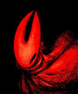 2_horns ambiguous_gender anthro clothed clothing empty_eyes horn red_body red_clothing solo sharpski hollow_knight_(franchise) team_cherry hornet_(hollow_knight) arthropod 2026 absurd_res hi_res female_(lore)