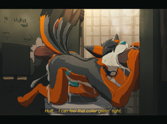 3_toes 4_fingers anal anal_penetration anatomically_correct anatomically_correct_genitalia anatomically_correct_penis animal_genitalia animal_penis anthro anthro_on_anthro anthro_penetrated anthro_penetrating anthro_penetrating_anthro ass_up bathroom big_penis bodily_fluids butt canine_genitalia canine_penis collar collar_only cum cum_drip cum_in_ass cum_in_mouth cum_inside cum_string cumshot detailed_background dialogue dripping ejaculation equine_genitalia equine_penis erection faceless_anthro faceless_character faceless_male feet fellatio fingers fur genital_fluids genitals glory_hole group group_sex huge_penetration huge_penis interspecies large_penetration male male/male male_penetrated male_penetrating male_penetrating_male medial_ring multi_tail nude oral oral_penetration penetration penile penile_penetration penis penis_in_ass public_restroom raised_tail restroom_stall saliva sex spitroast tail tape tears text threesome tight_fit toes toilet trio delirost rockit canid canine equid equine fox horse mammal 2022 digital_media_(artwork) english_text hi_res letterbox subtitled