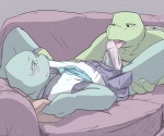 anthro ashitarimai brothers crossdressing duo erection gay incest leonardo_(tmnt) licking male michelangelo_(tmnt) oral penis precum reptile scalie sibling teenage_mutant_ninja_turtles tongue turtle underwear uniform
Rating: Explicit
Score: 13
User: Pokelova
Date: December 04, 2012