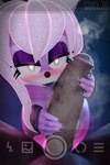 black_body black_lipstick brown_body brown_penis brown_skin camera_hud dark_penis duo female genitals heart_pupils kiss_mark lipstick lipstick_on_penis makeup male male/female penis coel3d sega sonic_the_hedgehog_(series) fan_character uva_(coel3d) felid feline lynx mammal 2:3 3d_(artwork) absurd_res digital_media_(artwork) hi_res