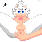 5_fingers anthro anus areola balls blue_eyes breasts fingers fur genitals glans gynomorph hair intersex looking_at_viewer navel nipples nude penis presenting presenting_anus simple_background smile solo spread_anus spreading white_background white_body white_fur white_hair a._(artist) sega sonic_the_hedgehog_(series) fan_character sophie_(argento) eulipotyphlan hedgehog mammal 1:1 digital_media_(artwork) pixel_(artwork) shaded signature