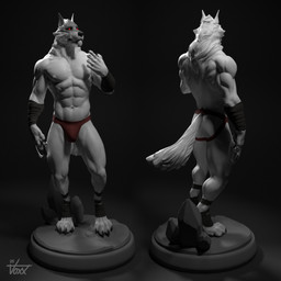 abs anthro athletic bandage bandaged_arm biceps black_sclera bulge clothed clothing jockstrap male muscular muscular_anthro muscular_male navel nipples partially_clothed pecs pointy_ears red_eyes sickle simple_background solo trapezius triceps underwear voxxlarr dreamworks puss_in_boots_(franchise) death_(puss_in_boots) canid canine canis mammal wolf 1:1 2025 3d_(artwork) blender_(artwork) digital_media_(artwork) hi_res