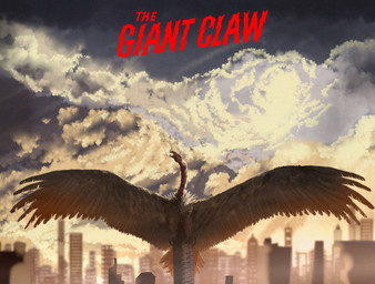 ambiguous_gender avian_feet beak building city cityscape cloud feathered_wings feathers feral macro outside scales sharp_teeth sky skyscape skyscraper solo spread_wings tail tail_feathers teeth text wings conor29882576 the_giant_claw_(film) accipitriform alien avian bird kaiju monster vulture english_text hi_res