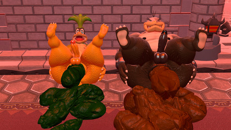 anthro anus balls belly big_butt butt castle duo eyes_closed feces genitals huge_butt male male/male nipples nude open_mouth overweight pecs penis pooping pooping_on_floor pooping_together relieved scatplay smile smug spread_anus spread_butt spreading thick_thighs kanebrentkoopa tecbuttlovefa mario_bros mythology nintendo iggy_koopa koopaling morton_koopa_jr. dragon dragon_koopa koopa mythological_creature mythological_scalie reptile scalie turtle 16:9 3d_(artwork) 4k absurd_res digital_media_(artwork) hi_res source_filmmaker_(artwork) widescreen brother_(lore) brothers_(lore) sibling_(lore)