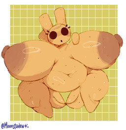 anthro areola belly big_areola big_belly big_breasts big_nipples bikini bikini_bottom breasts brown_areola brown_nipples clothed clothed_anthro clothed_female clothing empty_eyes female female_anthro huge_areola huge_breasts huge_thighs hyper hyper_breasts looking_at_viewer navel nipples overweight overweight_anthro overweight_female solo swimwear tan_body thick_thighs topless two-piece_swimsuit moonraige animal_crossing nintendo coco_(animal_crossing) gyroid lagomorph leporid mammal rabbit digital_media_(artwork) hi_res unavailable_at_source