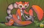 anthro anthro_on_anthro bodily_fluids cum duo female genital_fluids male male/female semi-anthro sex unknown_artist all_hail_king_julien dreamworks madagascar_(series) clover_(madagascar) king_julien crowned_lemur lemur mammal primate ring-tailed_lemur strepsirrhine source_request