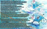 after_transformation black_eyes blue_body caption confusion female feral fin floating frill_(anatomy) loss_of_speech lying mental_transformation on_front open_mouth pink_nose pokemon_transformation solo species_transformation swimming tail transformation thwillartz nintendo pokemon fan_character brionne generation_7_pokemon pokemon_(species) hi_res story