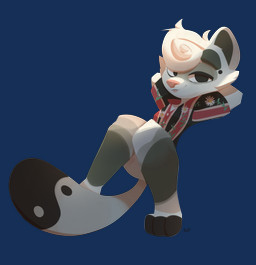 anthro black_body black_eyes black_fur bottomless clothed clothing eyebrows floral_shirt fur grey_body grey_eyebrows grey_fur grey_inner_ear looking_at_viewer male multicolored_body multicolored_fur partially_clothed pattern_clothing pattern_shirt pattern_topwear pink_nose pink_tongue shirt shirt_only simple_background solo striped_clothing striped_shirt striped_topwear stripes teeth tongue tongue_out topwear topwear_only transparent_background dauddalmata fetti_(fettuccine) domestic_ferret mammal mustelid musteline true_musteline weasel 2026 absurd_res alpha_channel hi_res shaded signature