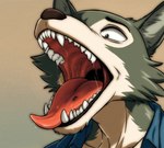 anthro bodily_fluids duo extreme_size_difference male micro mouth_shot open_mouth oral_vore saliva saliva_string size_difference solo_focus tongue tongue_out uvula vore pawashi beastars legoshi_(beastars) hi_res