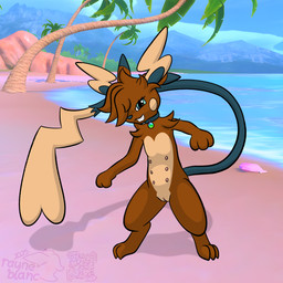 anthro bangs beach collar collar_only female female_anthro genitals jewelry looking_at_viewer mega_stone mega_stone_collar multi_nipple necklace necklace_only nipples nude nude_anthro nude_female sea smile smiling_at_viewer smirk smirking_at_viewer solo teats vulva water albinoraynedeer nintendo pokemon bonnie_the_raichu fan_character generation_9_pokemon mammal mega_evolution mega_raichu mega_raichu_y pokemon_(species) rodent shiny_pokemon 1:1 absurd_res hi_res