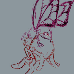 2_antennae 4_fingers 4_legs ambiguous_gender ambiguous_penetrated anatomically_correct anatomically_correct_genitalia anatomically_correct_penis animal_genitalia animal_penis arthropod_abdomen blush bodily_fluids canon_x_oc cloaca cloacal cloacal_penetration cloacal_penis crown cum duo eyespots fingers from_behind_position genital_fluids genitals grey_background head_tuft headgear insect_wings larger_ambiguous larger_penetrated lepidopteran_wings male male/ambiguous male_penetrating male_penetrating_ambiguous male_taur markings monotone_background narrowed_eyes nude_ambiguous nude_male nude_taur open_mouth open_smile penetration penile penile_penetration penis penis_in_cloaca quadruped rear_view ruff sex simple_background size_difference smaller_male smile sweat taur_on_taur taur_penetrated taur_penetrating taur_penetrating_taur tuft wings milkk_the disney hoppers_(disney) pixar fan_character titus_(hoppers) arachnid arthropod butterfly insect lepidopteran spider taur 1:1 2026 digital_drawing_(artwork) digital_media_(artwork) hi_res restricted_palette sketch