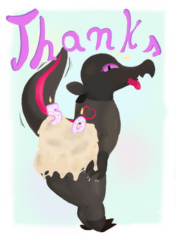 anthro butt candle celebration happy heart_symbol male purple_eyes solo tail tongue tongue_out mentafrita nintendo pokemon generation_7_pokemon pokemon_(species) salandit absurd_res hi_res