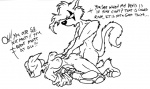 anthro anthro_on_anthro black_and_white bound breasts canid canine david_hopkins dialogue drip_(jack) duo english_text fara_phoenix female fox hogtied jack_(webcomic) male male/female mammal monochrome murid murine nintendo nipples nude rat rodent sex star_fox tail text