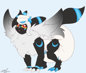 big_diaper blush clean_diaper diaper feral folded_diaper male solo steelshark nintendo pokemon eeveelution generation_2_pokemon generation_6_pokemon hybrid mega_absol mega_evolution pokemon_(species) shiny_pokemon umbreon hi_res
