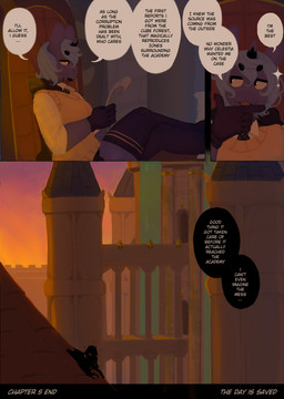 anthro blue_body blue_fur blue_hair building castle clothed clothing detailed_background dialogue eyebrows female fur hair house inside long_hair solo sunset text wings lumo friendship_is_magic hasbro my_little_pony mythology princess_luna_(mlp) equid equine horse mammal mythological_creature mythological_equine pegasus 2018 digital_media_(artwork) english_text hi_res
