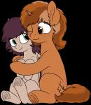 ambiguous_gender cutie_mark duo feral hooves horn hug simple_background smile transparent_background underhoof wings zippysqrl hasbro my_little_pony mythology fan_character sign_(character) equid equine mammal mythological_creature mythological_equine unicorn 2019 absurd_res alpha_channel hi_res