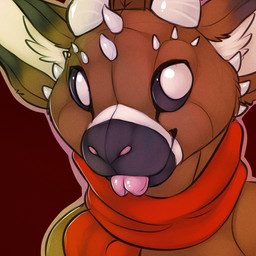 ambiguous_gender black_fur brown_fur dog-bone fur headshot_portrait horn hybrid looking_at_viewer portrait solo spikes telephone_(character) tongue unknown_species white_eyes
Rating: Safe
Score: 11
User: xXK1T5UN3Xx
Date: November 21, 2013