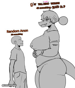 age_difference anthro bald big_breasts bottomless bottomless_anthro bottomless_female breasts clothed clothed_human clothed_male clothing duo female fingers freckled_face freckles hair hair_bun half-closed_eyes hands_together huge_breasts human_on_anthro humanoid_hands interspecies larger_anthro larger_female long_hair looking_at_another looking_up male male/female mature_anthro mature_female narrowed_eyes nipple_outline non-mammal_breasts older_anthro older_female scales shirt side_view simple_background size_difference smaller_human smaller_male smile tail text tongue tongue_out topwear white_background younger_human younger_male eddodoodle dinosaur human mammal prehistoric_species reptile scalie absurd_res artist_name english_text greyscale hi_res monochrome