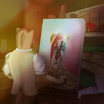 anthro background_music brown_body brown_fur brush canvas classical clothed clothing creating_art desk door duo dusk fluffy fur furniture inside light light_beam lying male on_back on_sofa paint paintbrush painting painting_(action) painting_(object) pink_nose rear_view red_eyes rolled_up_sleeves shirt side_view sofa standing suspenders table tail tail_motion topwear white_body white_clothing white_fur white_shirt white_topwear pancakes-guys sound_warning draw_me_like_one_of_your_french_girls echo_(series) echo_project the_smoke_room clifford_tibbits samuel_ayers cougar felid feline mammal mustelid musteline stoat true_musteline weasel 1:1 animated meme short_playtime sound webm