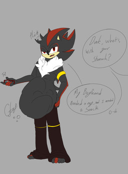 after_vore anthro bottomwear clothed clothing duo electronics endosoma feet fluffy fluffy_chest long_term_endosoma male male/male pants pants_only phone safe_vore topless vore fledgedragonfox sega sonic_the_hedgehog_(series) shadow_the_hedgehog sonic_the_hedgehog alien eulipotyphlan hedgehog hybrid mammal hi_res