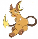 anthro anthrofied blush brown_eyes looking_at_viewer male nude open_mouth pokemorph solo eternallytardy nintendo pokemon generation_1_pokemon mammal pokemon_(species) raichu rodent