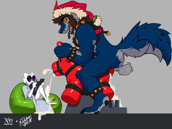 balls bodily_fluids bouncing_balls cum cum_drip cum_inside cum_overflow doggystyle dripping duo ejaculation from_behind_position genital_fluids genitals knot knotted_penis leaking leaking_cum male penile penis penis_milking sex size_difference tail mrdarknesswolf tofudumps mythology mrdarknesswolf_(character) tofu_(tofuxal) canid canine demon hybrid mammal mythological_canine mythological_creature werecanid werecanine werecreature werewolf 4:3 absurd_res hi_res meme