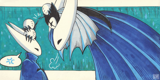 6_eyes ambiguous_gender angry black_eyes clothed clothing cross-popping_vein crossed_arms group looking_at_another multi_eye one_eye_obstructed speech_bubble trio wings netmors hollow_knight_(franchise) team_cherry grimmchild_(hollow_knight) hollow_knight_(character) hornet_(hollow_knight) arachnid arthropod vessel_(species) weaver_(hollow_knight) 2020 hi_res marker_(artwork) traditional_media_(artwork) female_(lore)