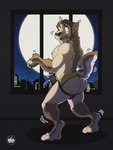 anthro backlighting bodily_fluids brown_body brown_fur brown_hair city cityscape clothed clothing cum cum_in_clothing cum_in_underwear cum_through_clothing cum_through_underwear ear_transformation ejaculation erect_tail foot_transformation full_moon fur genital_fluids growth hair hands-free humanoid_pointy_ears jockstrap jockstrap_only light male mid_transformation moon mostly_nude night nipples open_mouth pawpads shocked snout snout_growth solo species_transformation tail tenting topless transformation transformative_clothing underwear underwear_only wet wet_clothing wet_underwear wide_eyed window sky3 mythology rogue_fang zaccoon canid canine human mammal mythological_canine mythological_creature were werecanid werecanine werewolf 2022 3:4 hi_res lighting