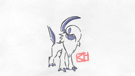 ambiguous_gender blue_body blue_fur claws feral forehead_gem fur fur_growth gem growth head_crest quadruped red_eyes simple_background solo transformation white_background white_body white_fur wing_growth wings slowtho nintendo pokemon absol canid canine generation_3_pokemon generation_6_pokemon mammal mega_absol mega_evolution pokemon_(species) 2d_animation animated frame_by_frame signature