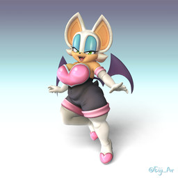 anthro bat_wings belly big_breasts big_butt bodysuit breasts butt cleavage clothed clothing eyelashes fangs female footwear fur gloves handwear high_boots lipstick makeup membrane_(anatomy) membranous_wings shoes skinsuit solo teeth thick_thighs tight_clothing white_body white_fur wide_hips wings eiji_ar nintendo sega sonic_the_hedgehog_(series) super_smash_bros. rouge_the_bat bat mammal 1:1 3d_(artwork) digital_media_(artwork)