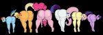 anthro butt cutie_mark female group hair horn multicolored_hair rainbow_hair simple_background transparent_background boman100 friendship_is_magic hasbro my_little_pony mythology applejack_(mlp) fluttershy_(mlp) mane_six_(mlp) pinkie_pie_(mlp) rainbow_dash_(mlp) rarity_(mlp) twilight_sparkle_(mlp) earth_pony equid equine horse mammal mythological_creature mythological_equine pony unicorn alpha_channel hi_res