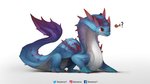 16:9 ambiguous_gender blue_body blue_scales capcom claws digital_media_(artwork) feral hi_res lagiacrus leviathan_(mh) monster_hunter question_mark red_eyes scales simple_background solo tail white_background widescreen xezeno