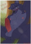 anthro areola balls biped black_nose blue_body blue_fur blush blush_lines blushing_at_viewer brown_eyes erection fluffy fluffy_balls fluffy_chest fluffy_tail forest forest_background front_view fur genital_focus genitals glans grey_body grey_fur hand_on_penis humanoid_genitalia humanoid_penis looking_at_viewer male male_anthro muscular muscular_male nature nature_background nipples nude penis penis_focus penis_grab photo plant polaroid_photo red_penis romantic romantic_couple seductive solo tail text tree vein veiny_penis john_howl belfort_and_lupin lupin_(belfort_and_lupin) canid canine canis mammal wolf 2025 absurd_res digital_drawing_(artwork) digital_media_(artwork) digital_painting_(artwork) hi_res painting_(artwork)