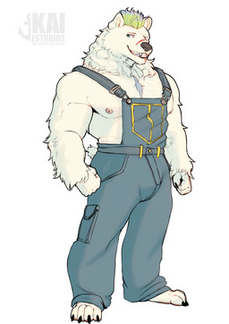 male solo kai_shitsumon bear mammal polar_bear ursine absurd_res hi_res