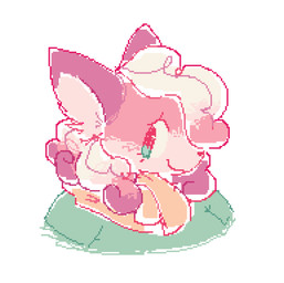 anthro black_nose clothed clothing countershade_face countershade_fur countershading female fur gradient_hair green_clothing green_shirt green_topwear hair pink_body pink_countershading pink_fur pink_hair scarf shirt simple_background smile snout solo topwear white_background white_hair yellow_scarf lorstarcuttr super_lesbian_animal_rpg melody_amaranth canid canine fox mammal 2023 absurd_res aliasing bust_portrait digital_media_(artwork) flat_colors hi_res portrait trans_(lore) trans_woman_(lore)