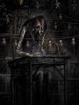 creepy desk doll eyeless furniture group horror_(theme) male nightmare_fuel ruins scratch sitting solo_focus table unknown_artist alice:_madness_returns american_mcgee's_alice angus_bumby the_dollmaker monster undead zombie dark_theme digital_media_(artwork)