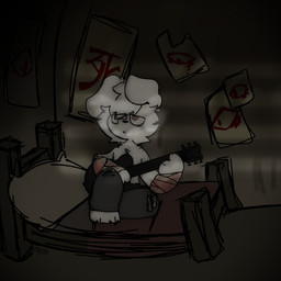 anthro bleak_ambiance dark darkness electric_guitar gore guitar half_naked horror_(theme) male musical_instrument plucked_string_instrument solo string_instrument brumify_(artist) animal_humanoid canid canid_humanoid canine canine_humanoid canis domestic_dog humanoid mammal mammal_humanoid 1:1 2021 digital_drawing_(artwork) digital_media_(artwork) hi_res