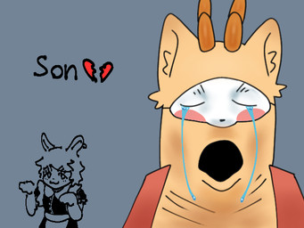 anthro antlers bodily_fluids cape clothing crying duo ear_piercing ear_ring emoji facial_markings funny_face head_markings head_tuft horn humor inner_ear_fluff lips maid_uniform male markings mask mask_(marking) masked_male meme_face open_mouth piercing references ring_piercing tears tears_of_fear text tuft uniform wearing_mask toastedeh fabulous_beasts sibuxiang_the_deer_(fabulous_beasts) tuye_(fabulous_beasts) deer lagomorph leporid mammal rabbit 4:3 english_text meme shaded simple_shading