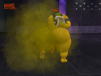 anthro anus backsack balls big_butt butt fart fart_cloud fart_fetish farting_at_viewer genitals green_fart_cloud hair hand_on_nose male metal_bracelet on_one_leg penis ponytail rear_view red_hair shell slightly_chubby smelly solo standing thick_thighs kanebrentkoopa tecbuttlovefa mario_bros mythology nintendo bowser_jr. dragon koopa mythological_creature mythological_scalie reptile scalie turtle hi_res